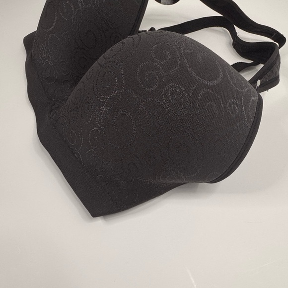 Bali Comfort Revolution Jacquard Wire-Free Bra 3463 Black 36DD - Picture 5 of 7